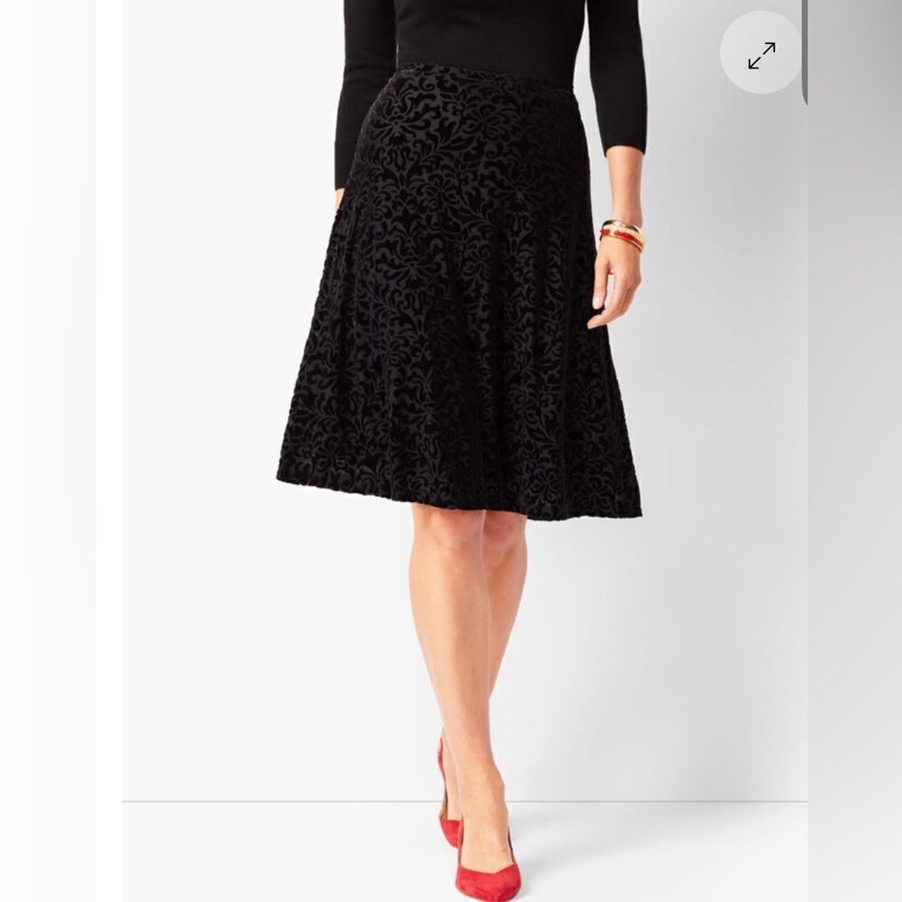 Talbots Black A-Line Skirt